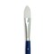 Silver Brush Bristlon Stiff White Synthetic Brush - Cat's Tongue, Size 8, Short Handle